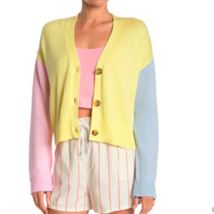ABOUND Easy Button Cardigan XXS NWT yellow lemonade